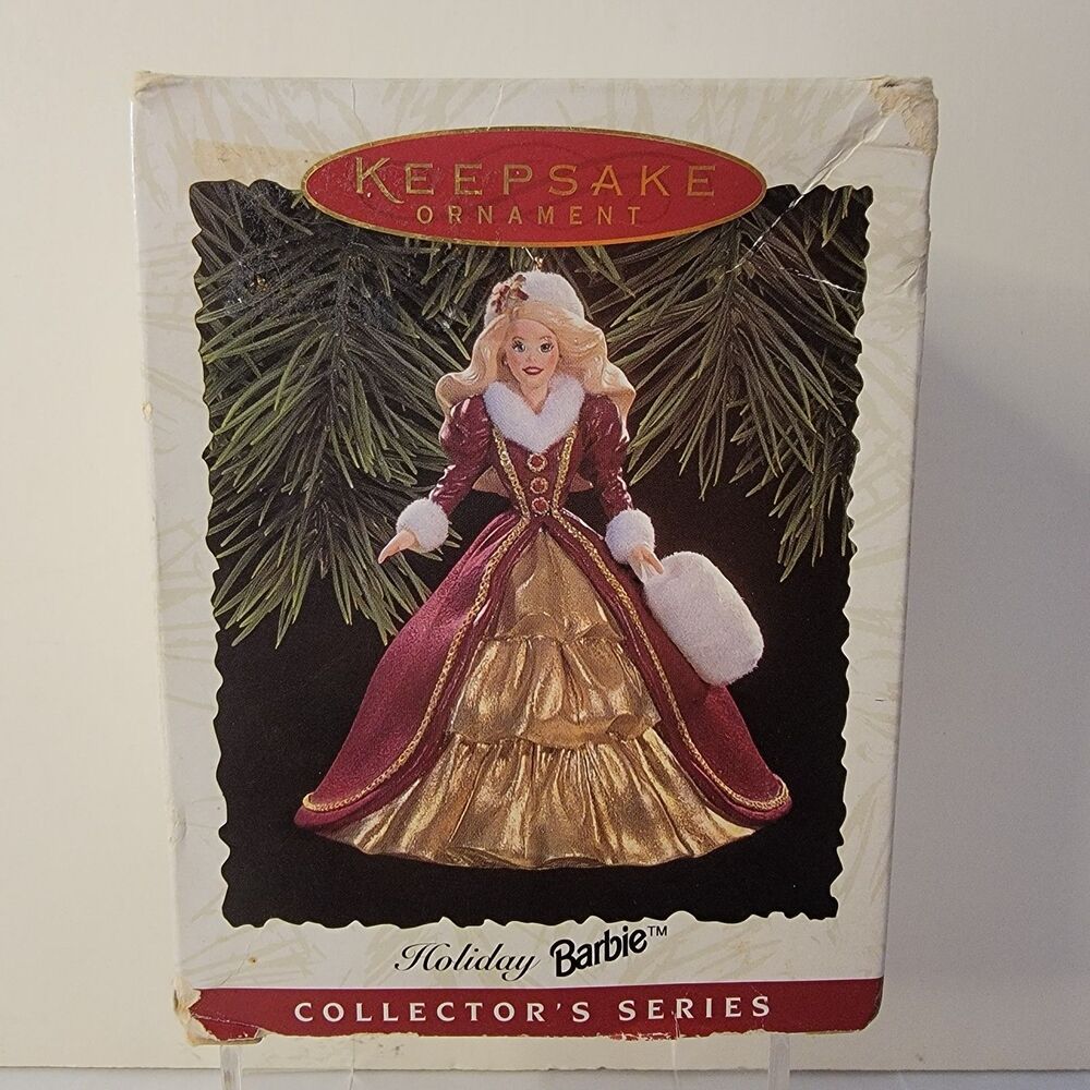 Hallmark Keepsake Ornament 1996 Holiday Barbie Collector Series NIB